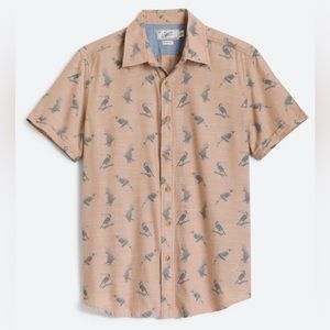 Grayers, Toucan Printed Twill Short Sleeve Shirt, NWOT